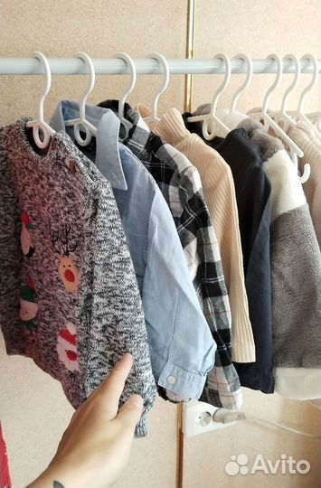 Пакет брендовой одежды на мальчика 74 80