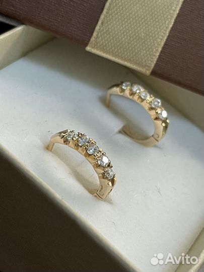 Серьги золотые