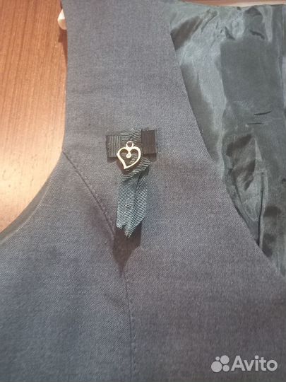 Школьная форма(жилет+юбка) Рост 158 см