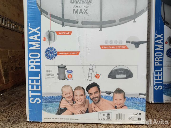 Каркасный бассейн 366*100 с куполом bestway 5619N