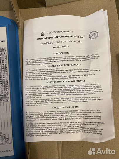 Гигрометр психометрический Вит 1