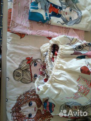 Постельное белье в детскую кроватку, новое