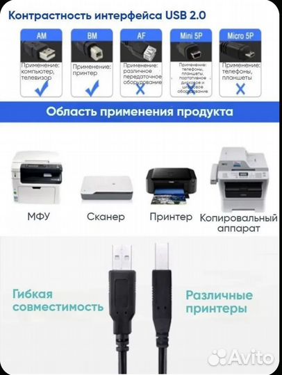 Кабель для принтера