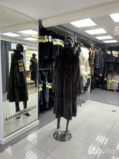 Шуба норковая б/у 50-52р без капюшона классика