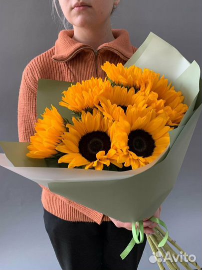 Подсолнухи букет