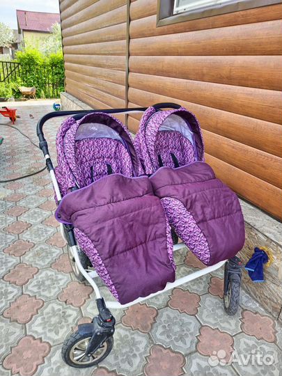 Коляска для двойни 2 в 1