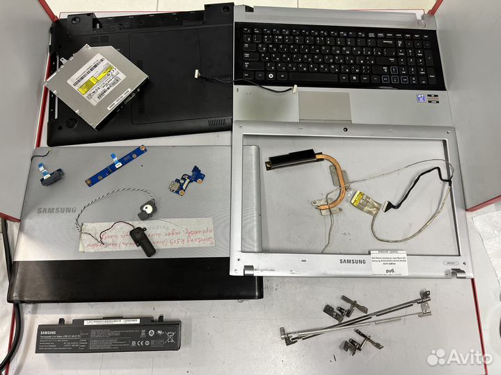 Ноутбук Samsung RV513 RV515 в разборе
