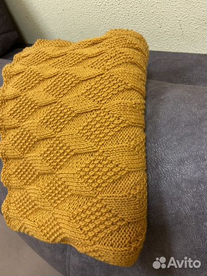 Плед ручной вязки