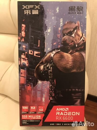 Видеокарта XFX 8gb AMD Radeon rx 6600 новая