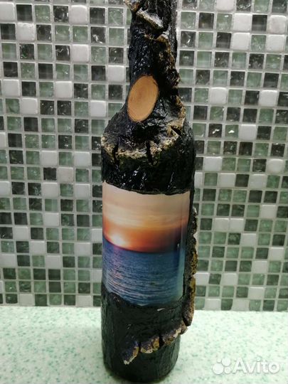 Бутылка стеклянная, сувенирная 0.7 л