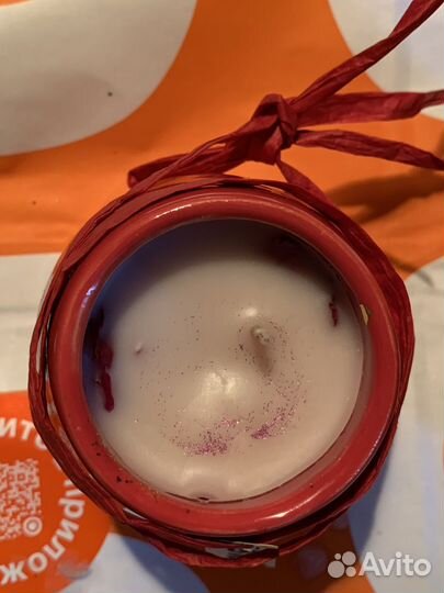 Свеча ручной работы в керамике: любовь