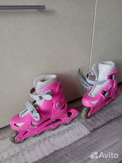 Роликовые раздвижные коньки детские 32-35 размер