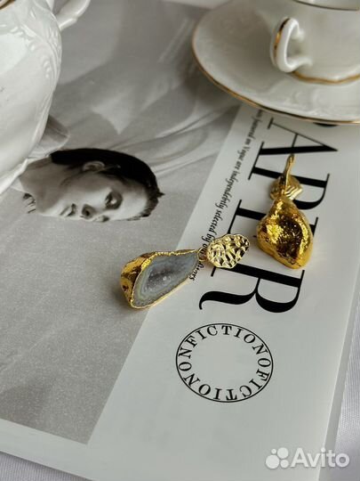 Серьги из агата