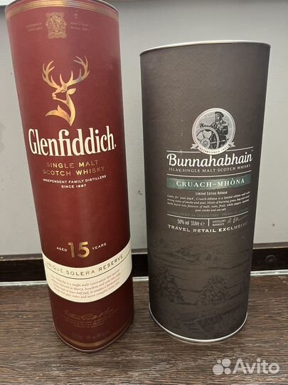 Пустые тубусы от алкоголя