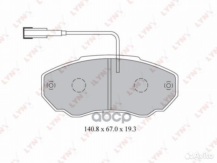 Колодки тормозные дисковые BD-2215 lynxauto