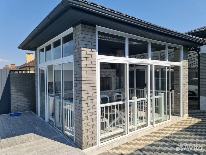 Алюминиевые окна и двери раздвижные