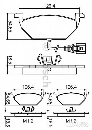 Тормозные колодки Bosch 0986495213