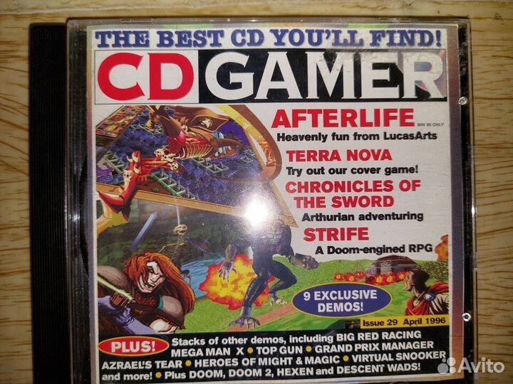 Диски от старых игровых журналов PC Gamer chip