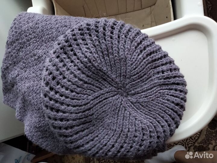 Берет и шарф комплект