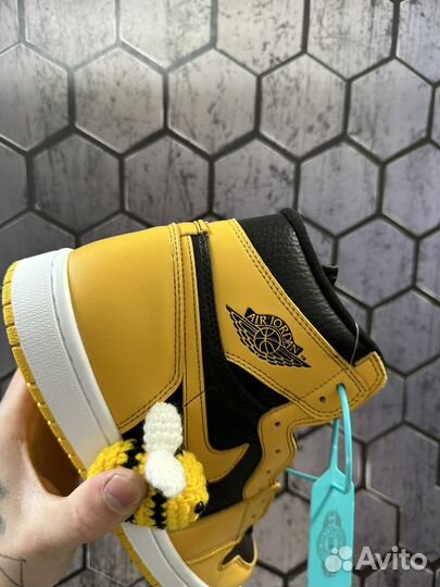 Nike Air Jordan 1 High Pollen Yellow Black 41-45