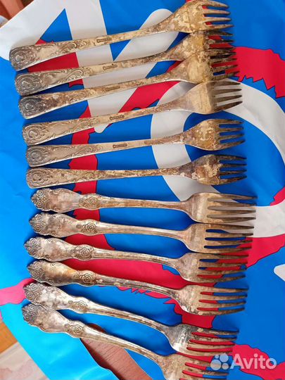 Ложки и вилки мельхиор