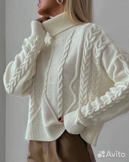 Вязанный свитер оверсайз