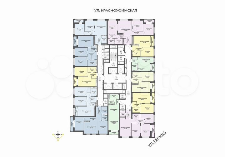 2-к. квартира, 57,9 м², 6/29 эт.