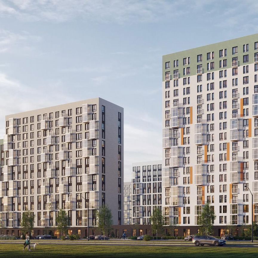 2-к. квартира, 54,8 м², 1/15 эт.