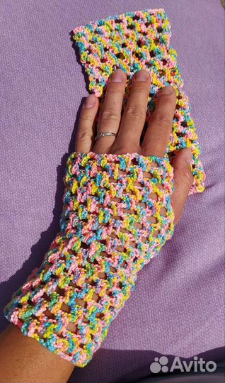 Митенки вязаные