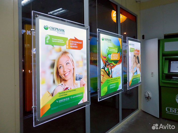 Световые рекламные панели Фреймлайт и Кристалайт