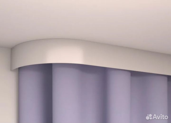 Карниз гардина шина для штор с декоративной лентой