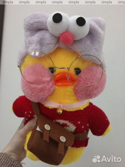 Уточка Лалафанфан жёлтая и розовая