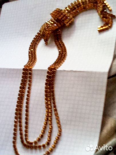 Винтажные броши колье янтарь СССР