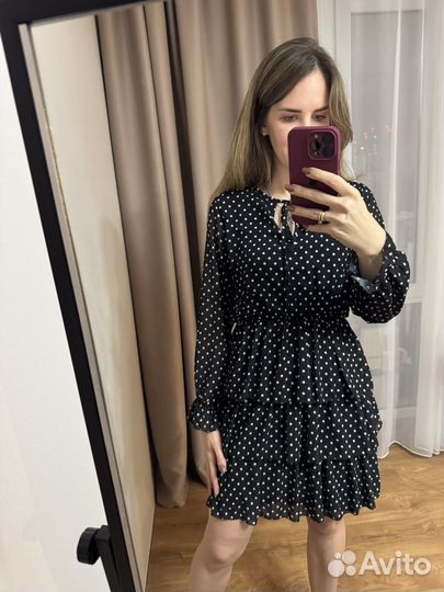 Платье в горошек