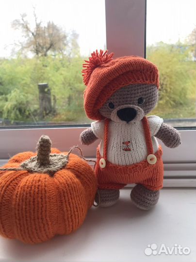 Игрушка ручная работа, мишка