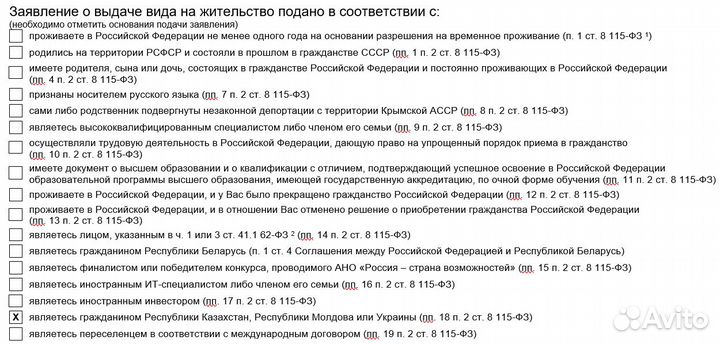 ВНЖ в Российской Федерации