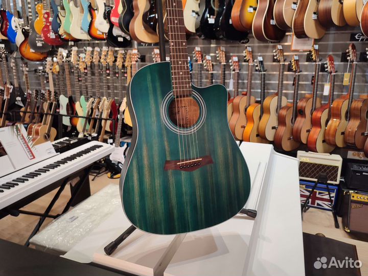 Акустическая гитара Flight D-155C MAH BL