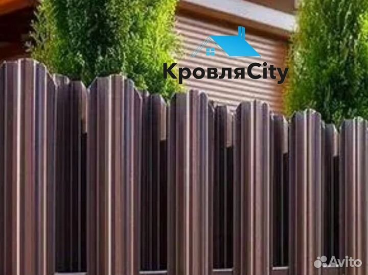 Металлический штакетник для забора
