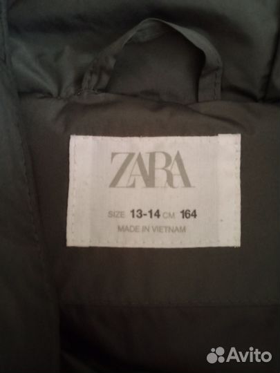 Пуховик для мальчика zara 164