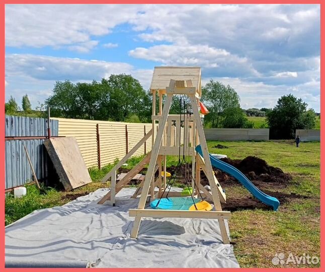 Детский игровой комплекс с горкой