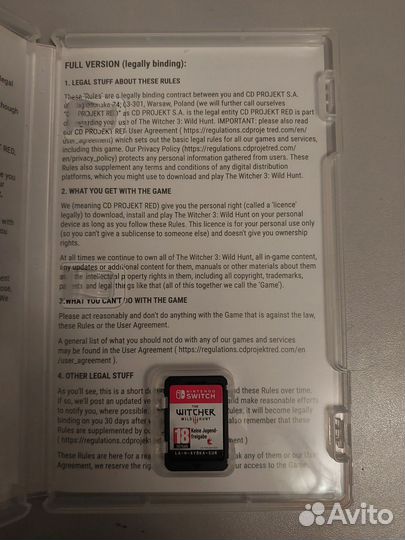 Ведьмак 3 nintendo switch