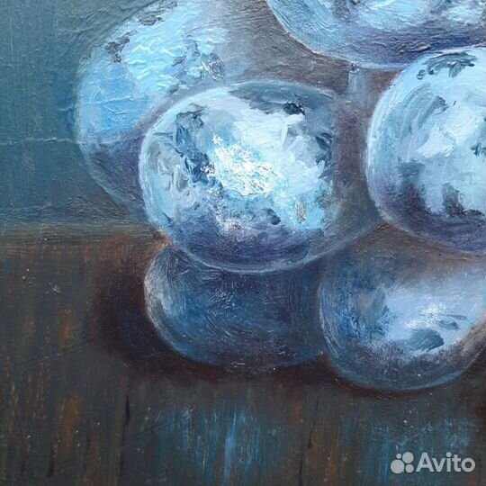 Картина Натюрморт с виноградом и грушами маслом