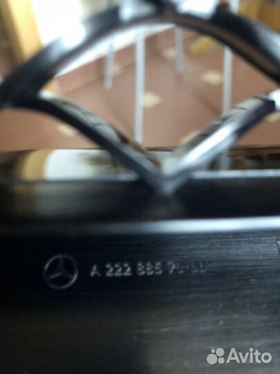 Нижняя решетка переднего бампера мерседес222
