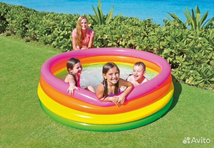 Бассейн надувной детский 