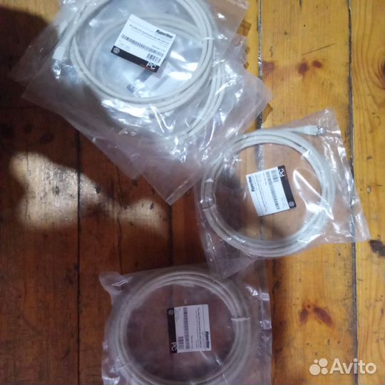 Кабель hyperline PC-LPM-STP-RJ45-C6a-5M-lszh-GY