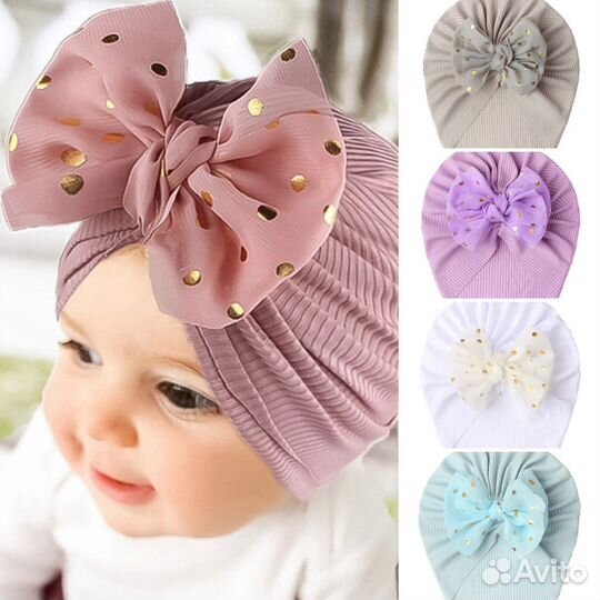 Шапки новые (тонкие), повязки на голову