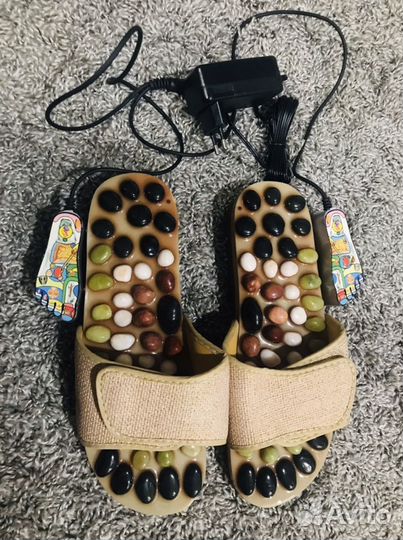 Ортопедические тапочки с прогревом с нефритом