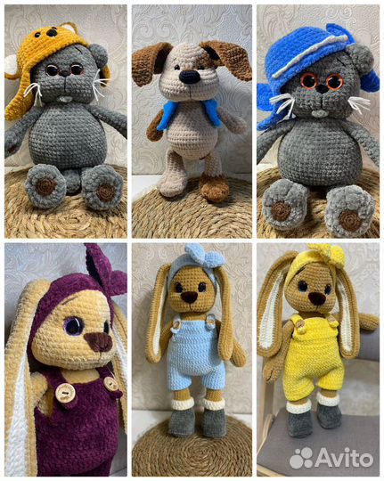 Мягкие игрушки вязаные