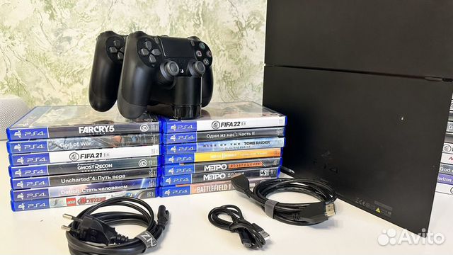 Sony PlayStation 4 Fat PS4 + комплект игр объявление продам