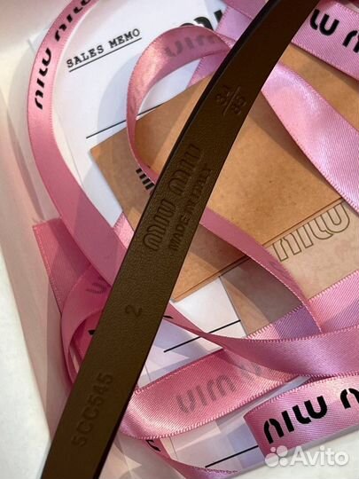 MIU MIU ремень из кожи наппа